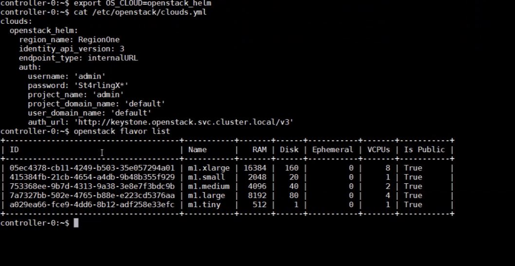 starlingx-access-openstack-flavorlist